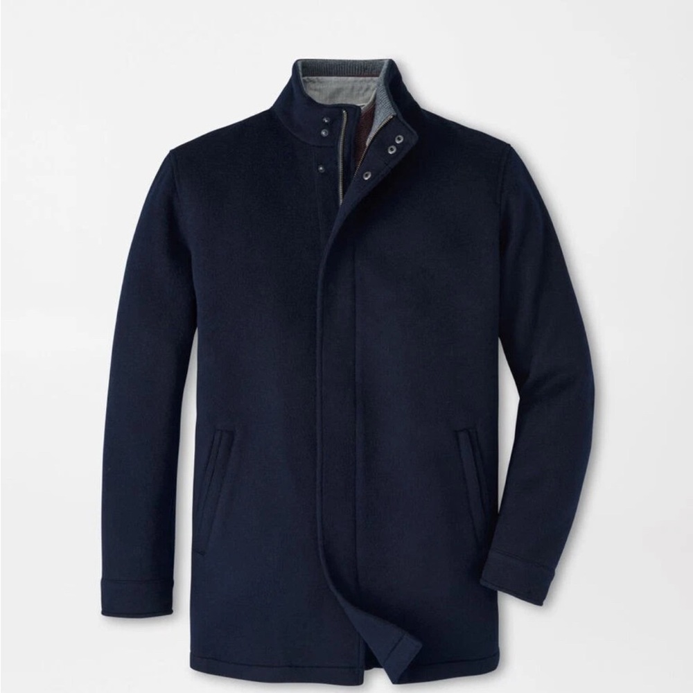 Peter Millar Dark Blue Trench Coat